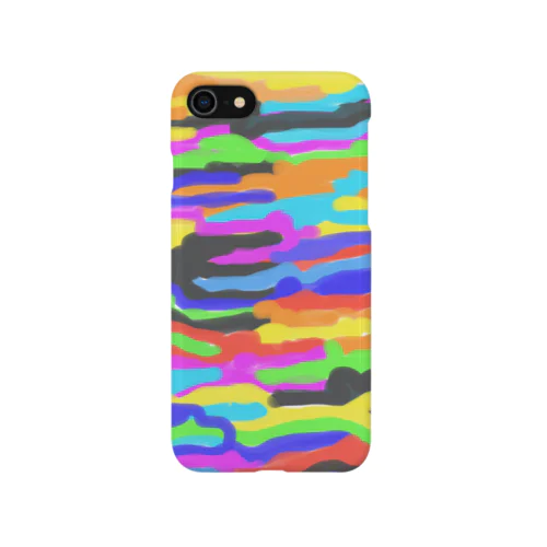パニックカラー迷彩 iPhone Smartphone Case