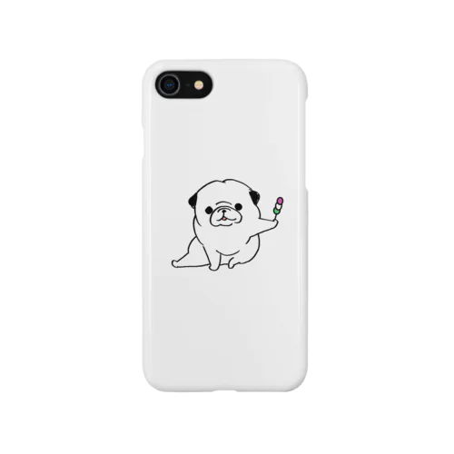 花より団子パグ iPhone Smartphone Case