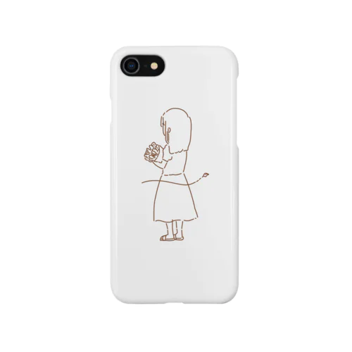 花束ガール iPhone Smartphone Case