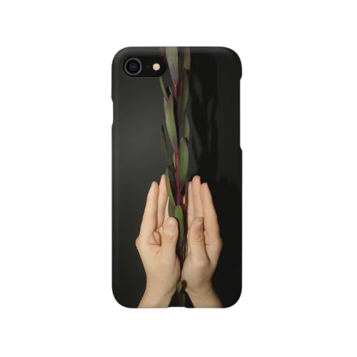 手と花 iPhone Smartphone Case