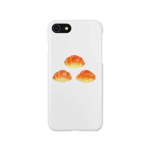 イラストによる食卓。３つのロールパン iPhone Smartphone Case