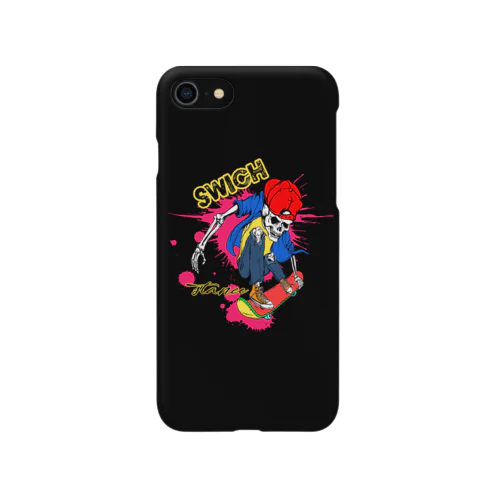 Splash ink スカル　スケボー Smartphone Case