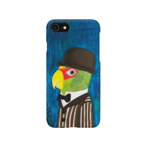 コボウシインコ紳士 背景あり Smartphone Case