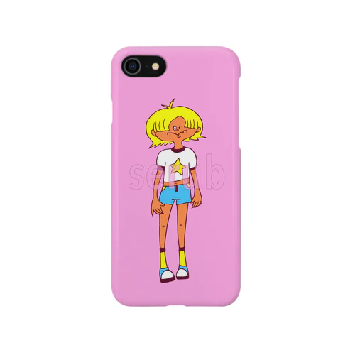 レトロガール iPhone Smartphone Case