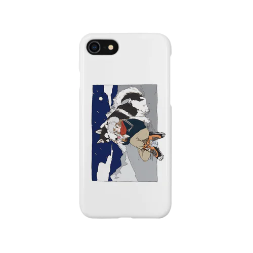 シベリアンハスキーと冬の君 Smartphone Case