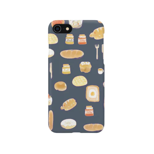 パンだらけ(紺) Smartphone Case