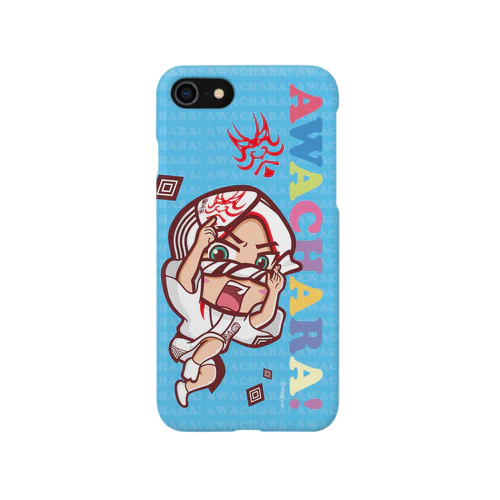 藝茶楽①スマホケース（阿波キャラ）  Smartphone Case