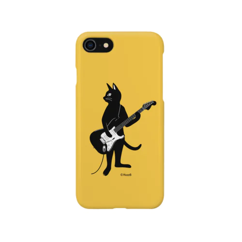 ギターを弾くネコ (Y) iPhone Smartphone Case
