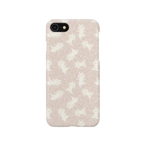 おはなとうさぎ(ピンク) iPhone Smartphone Case