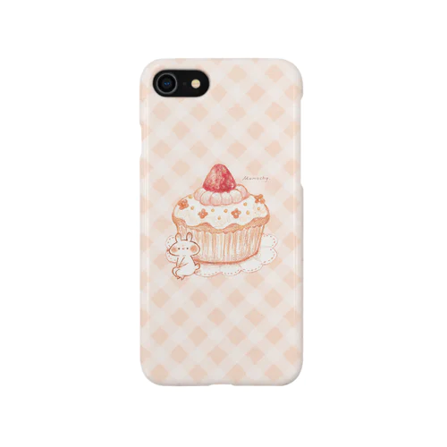 カップケーキとうさぎ iPhone Smartphone Case