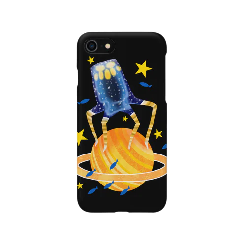 土星侵略クラゲ星人ブラック Smartphone Case