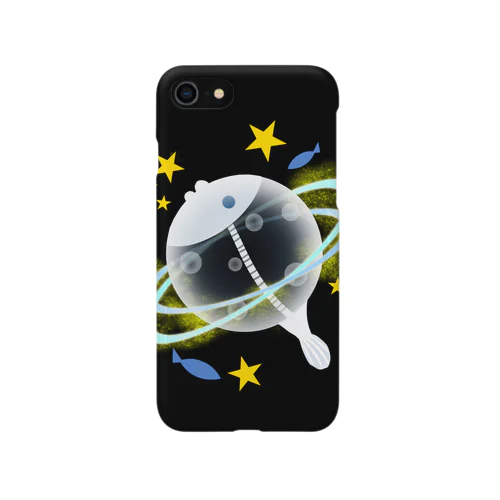 スケルトンアンコウ惑星ブラック Smartphone Case