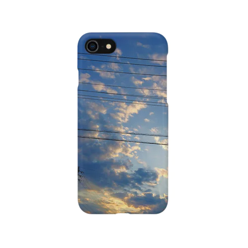 空と電線と iPhone Smartphone Case