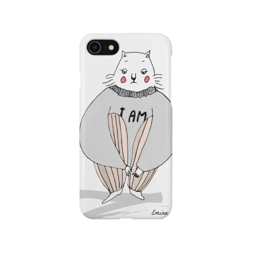 EMINA's FATTY CAT sitting ver. Smartphone Case