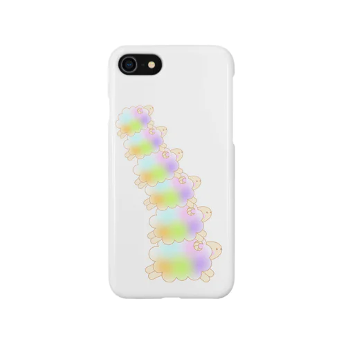 虹の夢色ひつじ（小） iPhone Smartphone Case