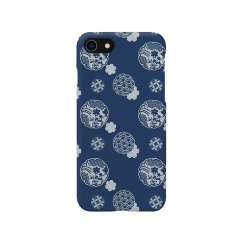 雪輪紋-Yukiwa- iPhone Smartphone Case