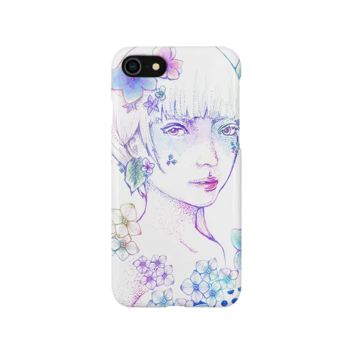 紫陽花乙女 iPhone Smartphone Case