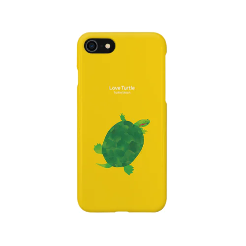 Love Turtle Type B イエロー iPhone Smartphone Case