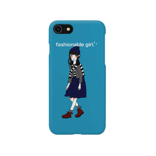 お洒落な女の子。スマートフォンケース iPhone Smartphone Case