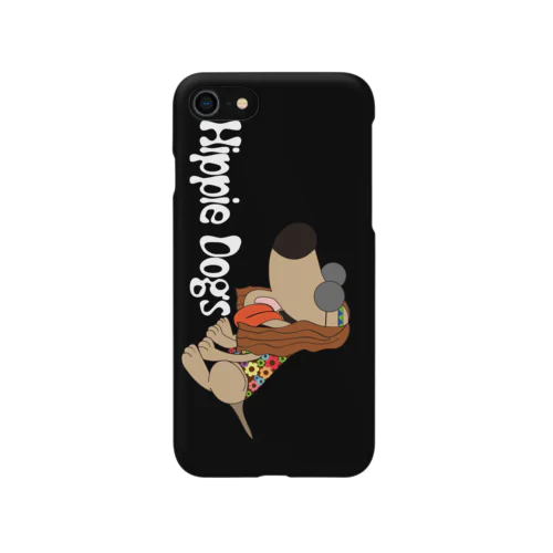 Hippie Dogs スマホ黒ケース iPhone Smartphone Case