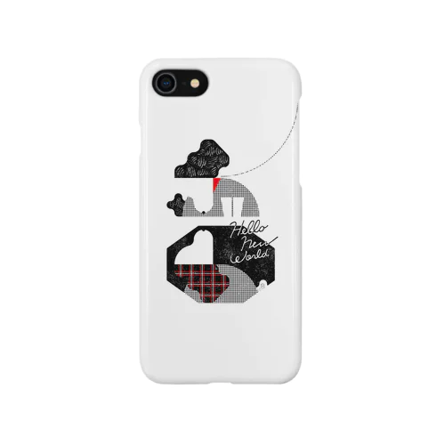 iPhoneケース「映る犬」 Smartphone Case