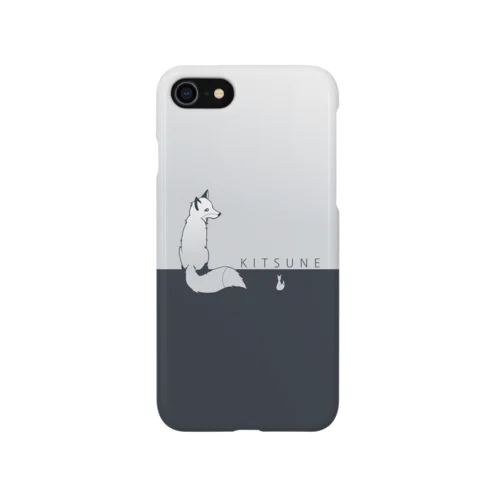 振り向ききつね iPhone Smartphone Case