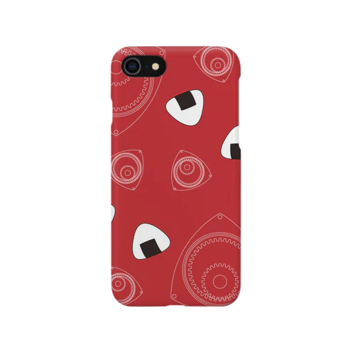 回れ焼きおにぎり　赤色 iPhone Smartphone Case