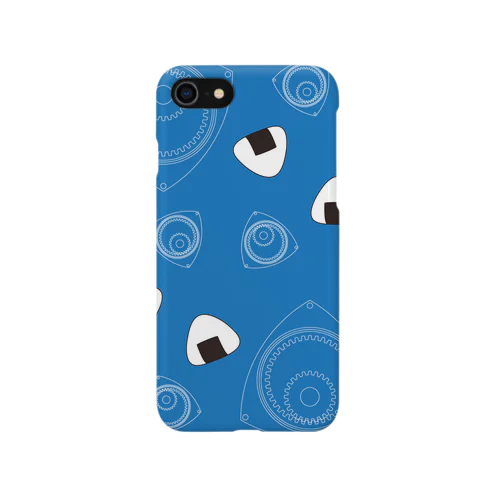 回れ焼きおにぎり　青色 iPhone Smartphone Case