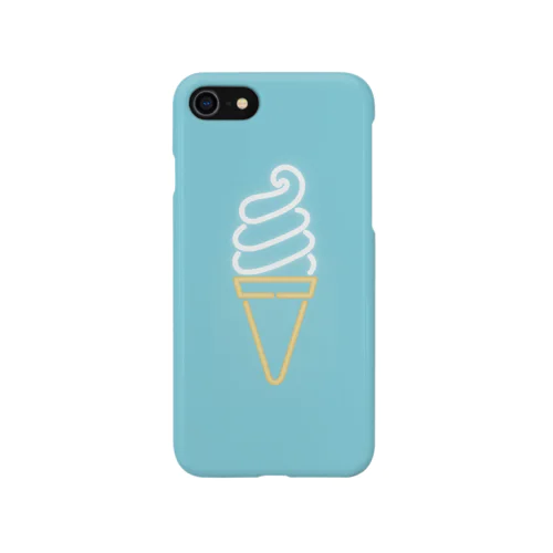 ソフトクリーム（neon mint） スマホケース