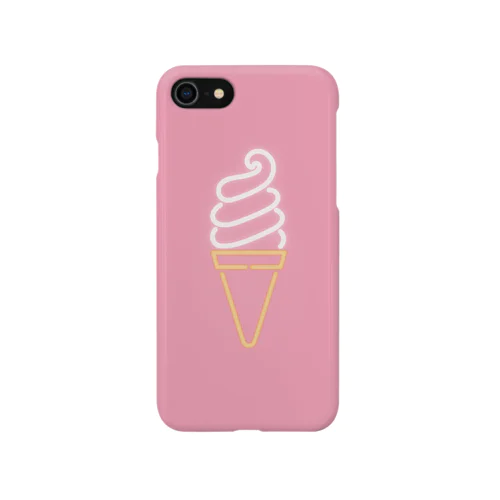 ソフトクリーム（neon pink） Smartphone Case