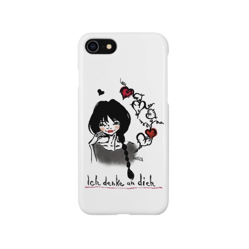 メッセージ グッズ ドイツ語「あなたを想っています」 Smartphone Case