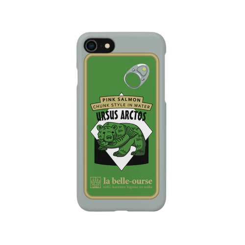 缶詰柄スマホケース(グリーン) iPhone Smartphone Case