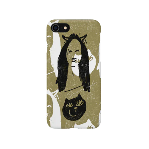 Girl and cat Smartphone Case