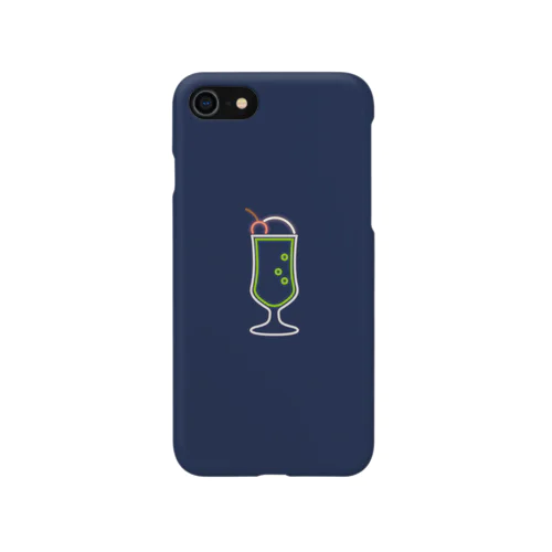 クリームソーダ（neon navy） Smartphone Case