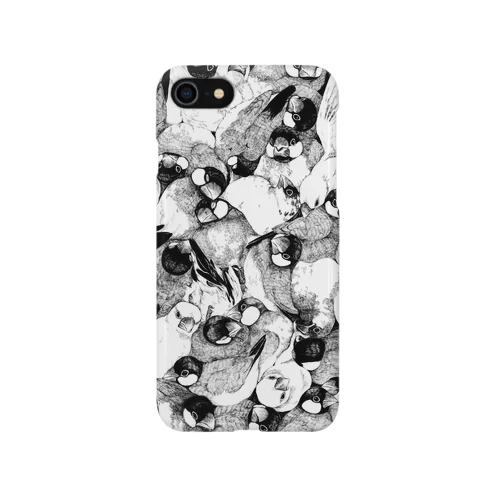 文鳥柄 iPhone Smartphone Case
