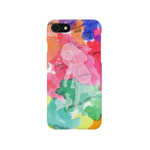 色の地図 iPhone Smartphone Case