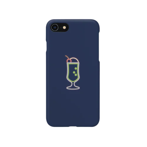 クリームソーダ（neon navy new ver.） Smartphone Case