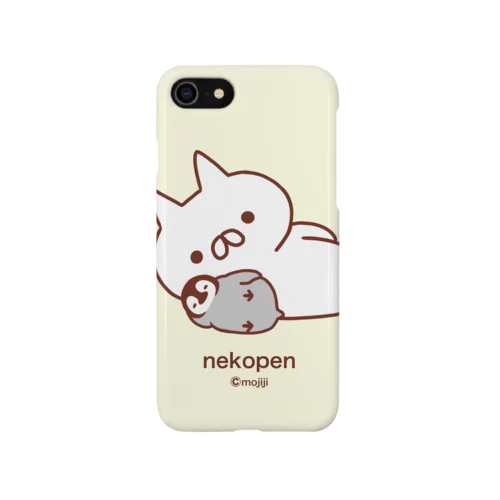 ねこぺん（アイボリー） iPhone Smartphone Case