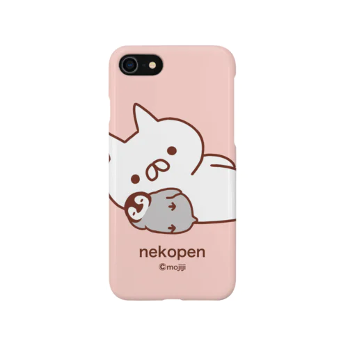 ねこぺん（ぴんく） iPhone Smartphone Case