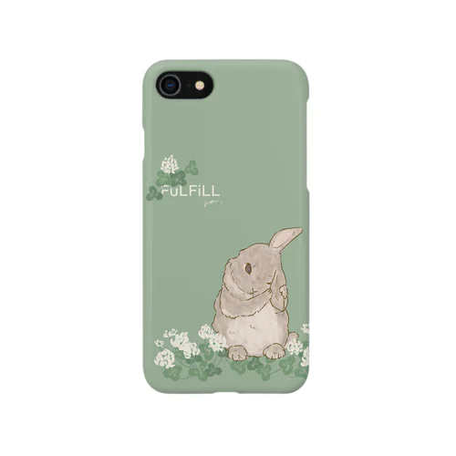 うさぎとクローバー iPhone Smartphone Case