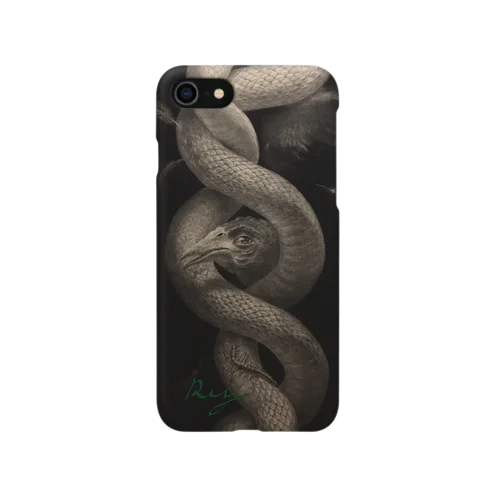 REY 絵画シリーズ　蛇 iPhone Smartphone Case