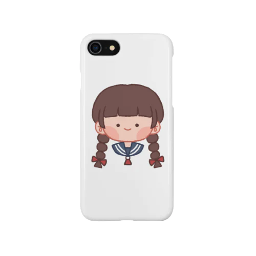 おさげの女の子 iPhone Smartphone Case