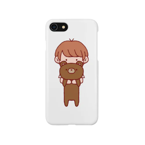 くまと男の子 iPhone Smartphone Case