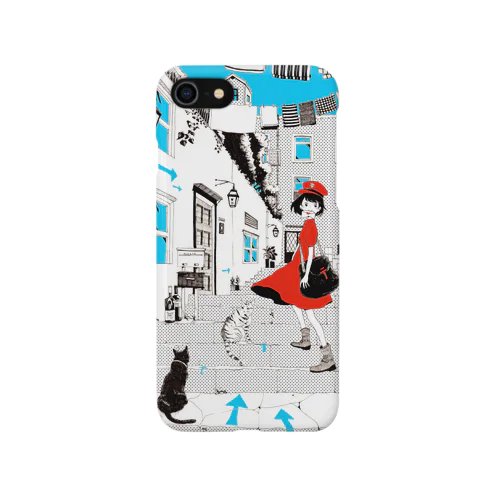 郵便ガール iPhone Smartphone Case