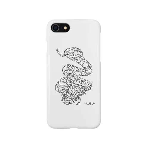 左手で描いたヘビ Smartphone Case