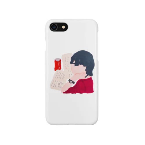 しゅくだいするがーる iPhone Smartphone Case