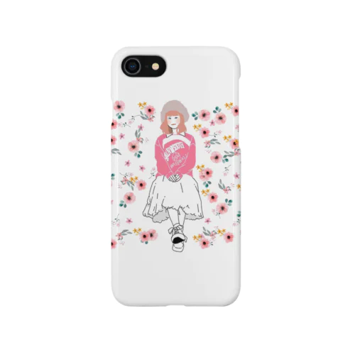 お花柄ガール Smartphone Case