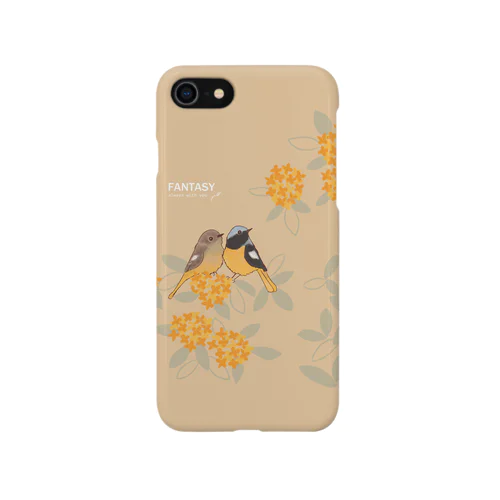金木犀とジョウビタキ iPhone Smartphone Case