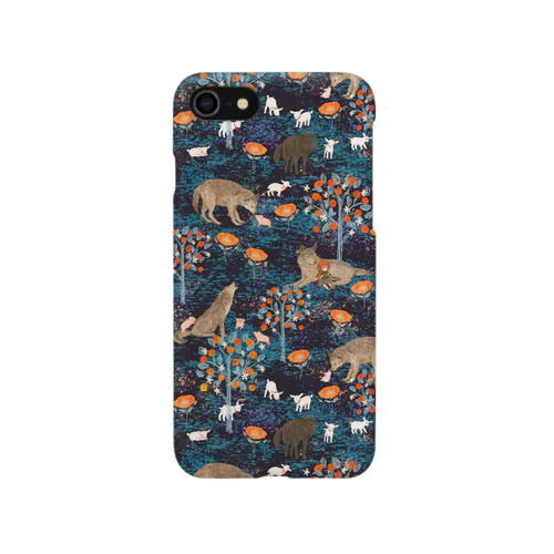 やさしいおおかみ（ブラック） iPhone Smartphone Case