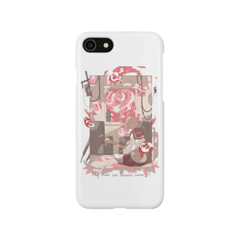「月が綺麗でした。」茜空ver. iPhone Smartphone Case